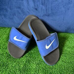 Nike Toddler Kawa Adjustable Slide Slip-on Sandals Blue 819344 Shoes Size 3C
